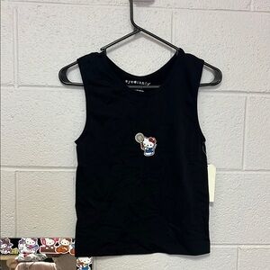Hello Kitty Black Tank Top